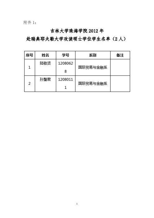 吉林大学珠海学院外事处