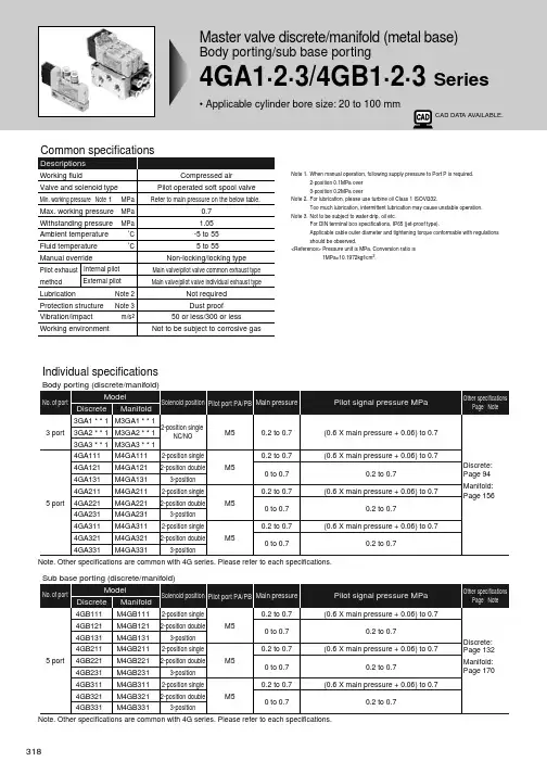 318通用规格说明说明书
