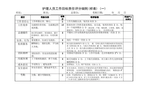 医院考核评分表(1)