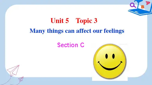 2019-2020年八年级英语下册Unit5FeelingexcitedTopic3ManythingscanaffectourfeelingsSectionC2仁爱版