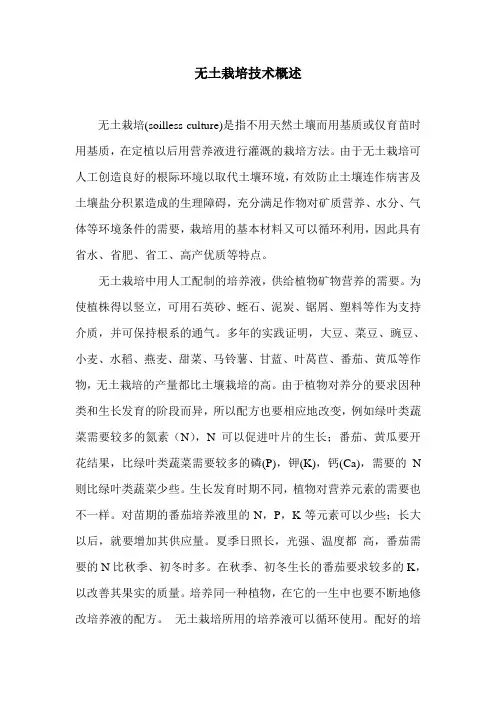 无土栽培技术