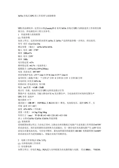 山特UPS常见故障检修