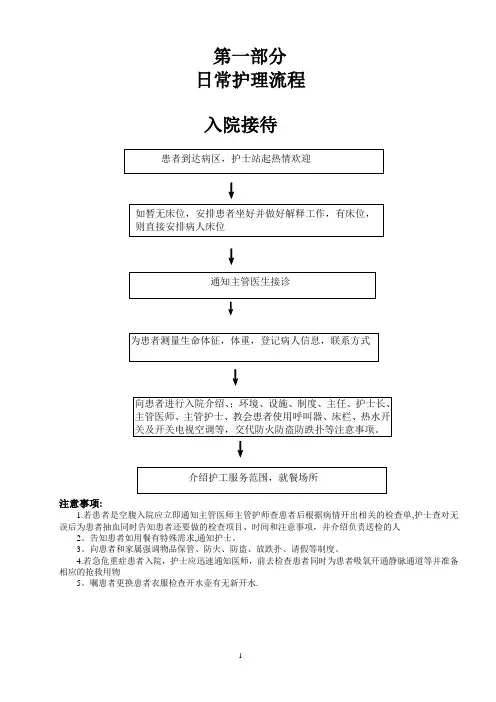 _护理日常工作流程