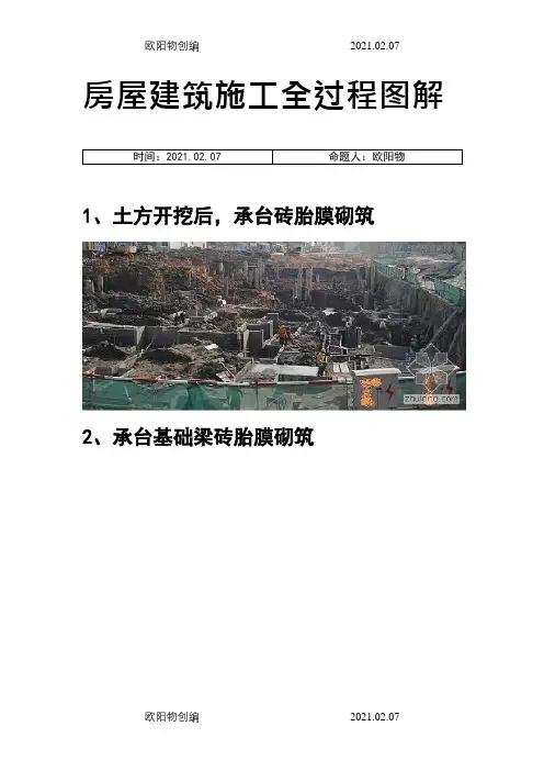 房屋建筑施工全过程图解(图片,非常直观)之欧阳物创编