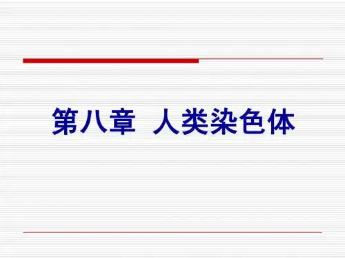 11.7-14 人类染色体与染色体病
