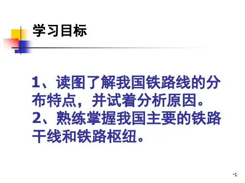 我国铁路干线的分布--共21张PPT课件