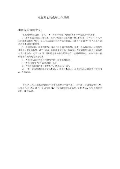 电磁阀符号及含义详解2019
