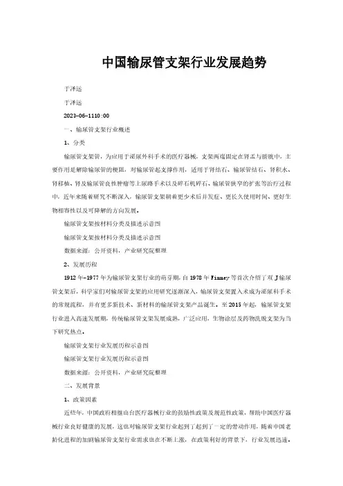 中国输尿管支架行业发展趋势
