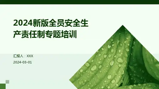 2024新版全员安全生产责任制专题培训 PPT课件