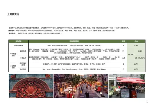 上海新天地商业业态分析