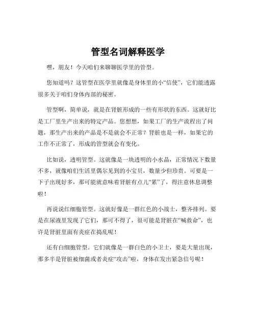 管型名词解释医学