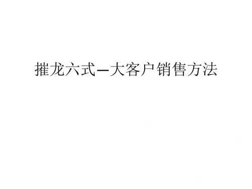 大客户销售方法(ppt40张)