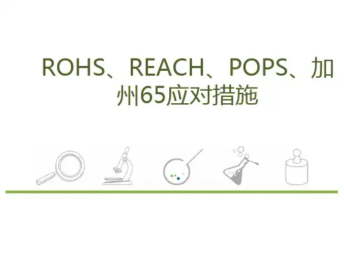 ROHS、REACH、POPS、加州65有害物质应对措施