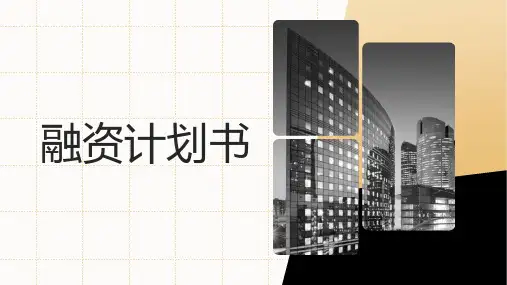 融资计划书PPT模板