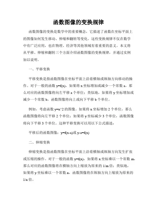 函数图像的变换规律