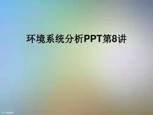 环境系统分析PPT第8讲