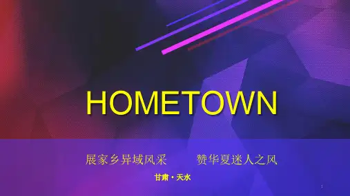 甘肃天水家乡介绍ppt课件
