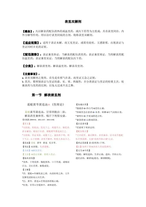 表里双解剂
