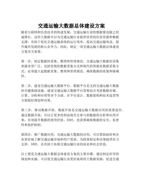 2023-交通运输大数据总体建设方案-1