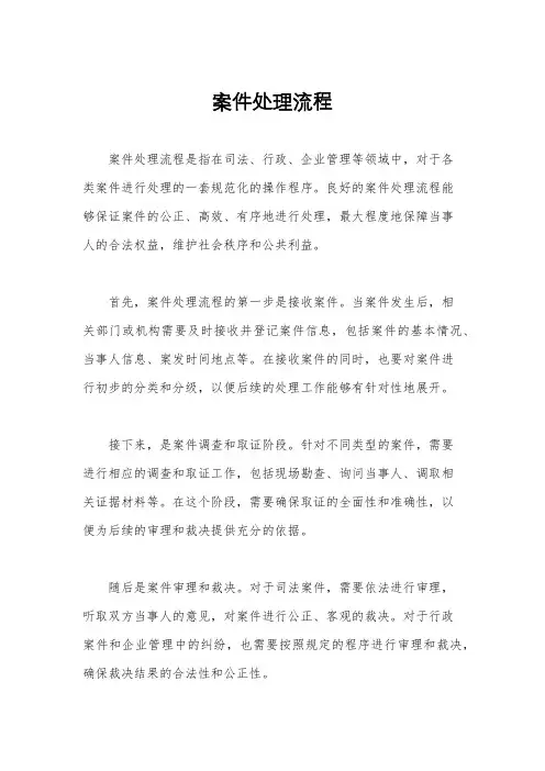 案件处理流程