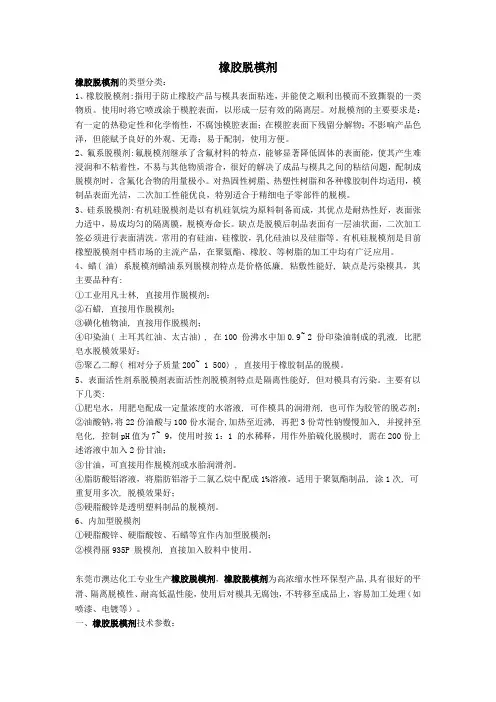 橡胶脱模剂