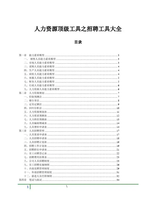 人力资源顶级工具之招聘工具大全.doc