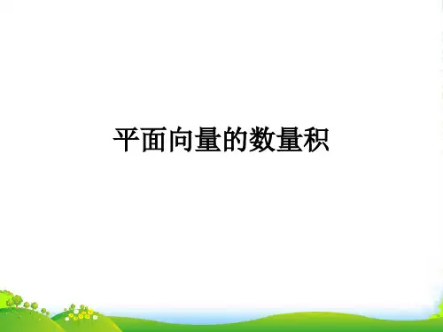 浙江省富阳市第二中学高三数学《平面向量的数量积》复习课件 