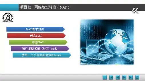 《网络设备配置与管理》教学课件 项目七  网络地址转换(NAT)