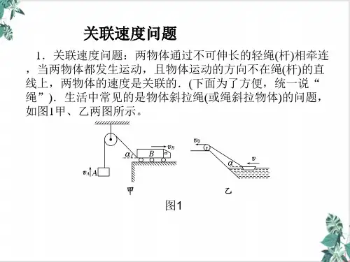 [优选]关联速度专题PPT-【新版】人教版高中物理必修第二册