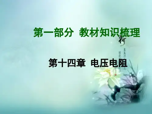 电压和电阻复习总结课件