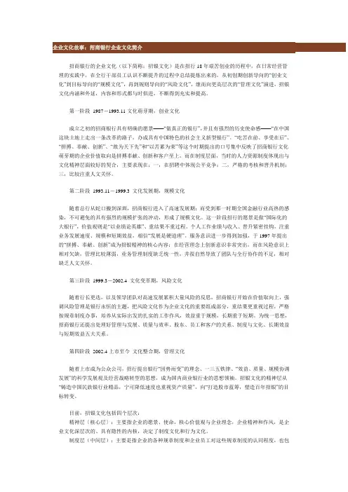 招商银行企业文化