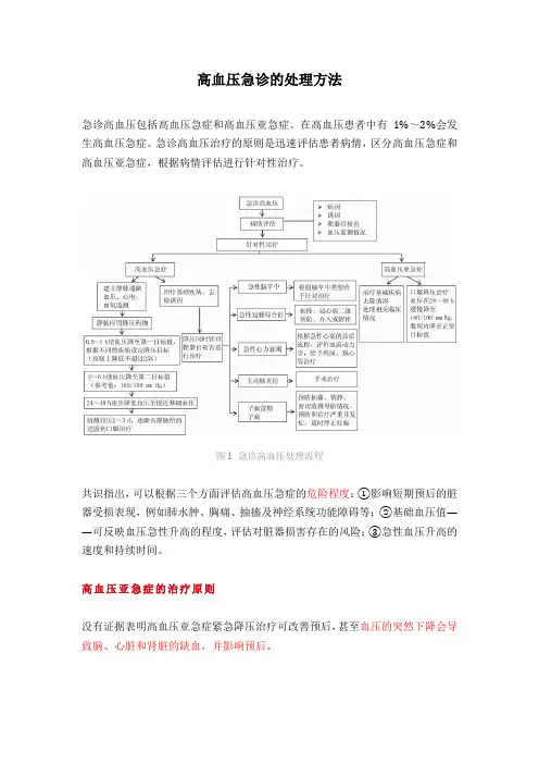 急诊高血压的处理