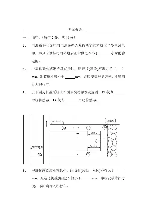 监控技术人员考试试题