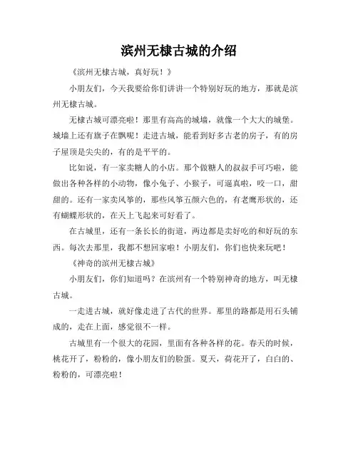 滨州无棣古城的介绍
