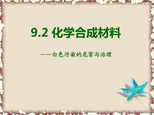 《化学合成材料》现代生活与化学PPT课件3