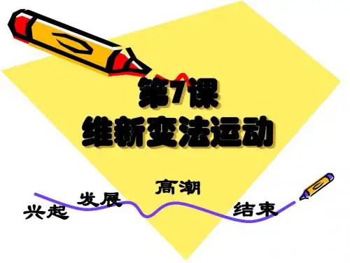 八年级历史第7课《维新变法运动》课件