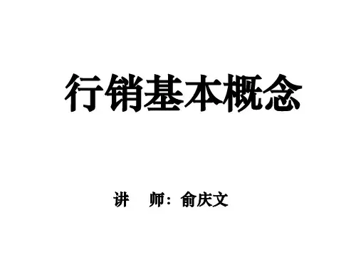 行销基本概念
