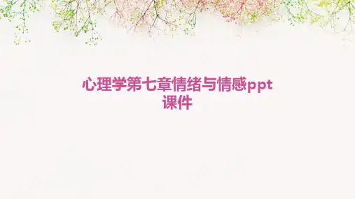 心理学第七章情绪与情感PPT课件