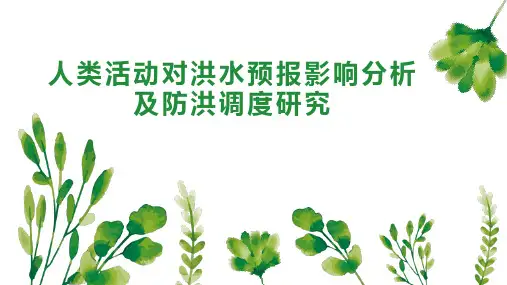 人类活动对洪水预报影响分析及防洪调度研究