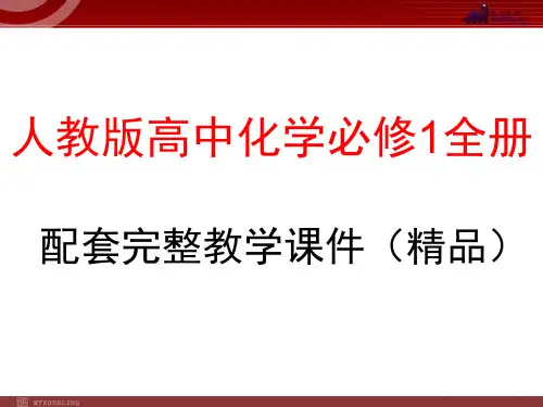 人教版高中化学必修1全册配套完整教学课件(精品)