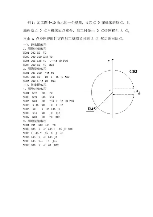 数控编程例题