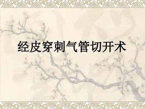 2013-11-6-经皮穿刺气管切开术PPT