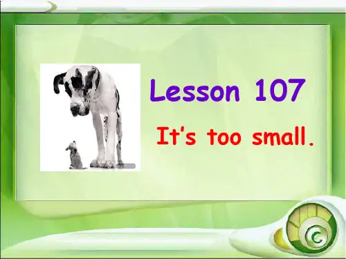 新概念一Lesson107-108