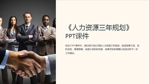 《人力资源三年规划》课件