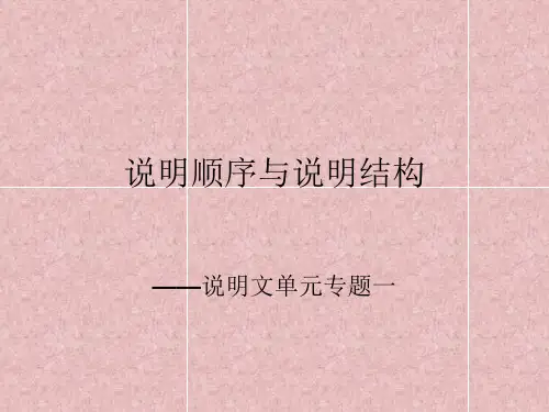 说明顺序与说明结构2013.10.21
