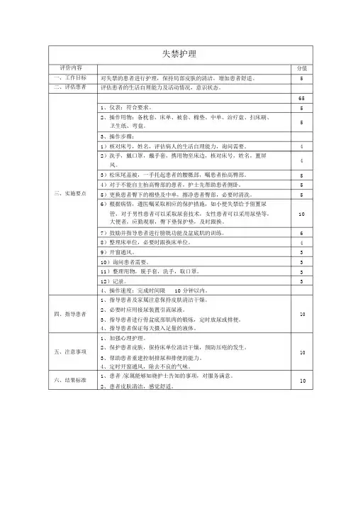 (完整版)失禁护理.doc