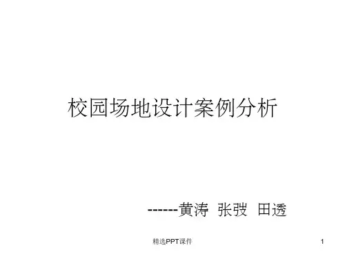 场地设计案例分析PPT课件