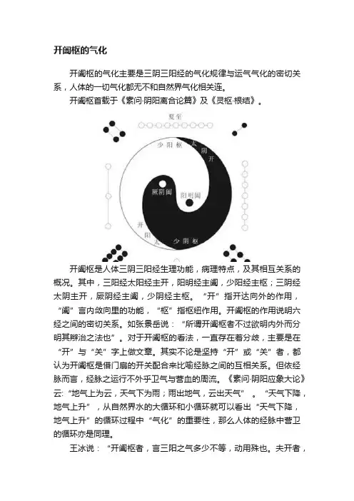开阖枢的气化
