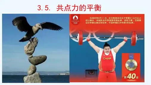 物理人教版(2019)必修第一册3.5共点力的平衡(共31张ppt)