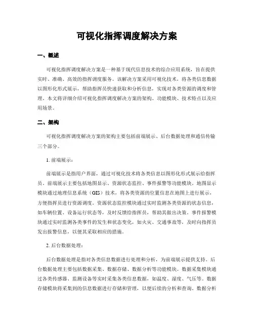 可视化指挥调度解决方案